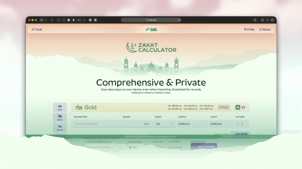 Building Zakat Calculator